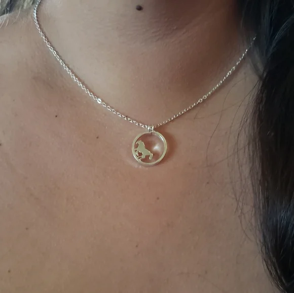 Dainty Horse Necklace. Cowgirl Western Country Rodeo Ranch Vaqueras Pony Cowboy - Picture 5 of 12